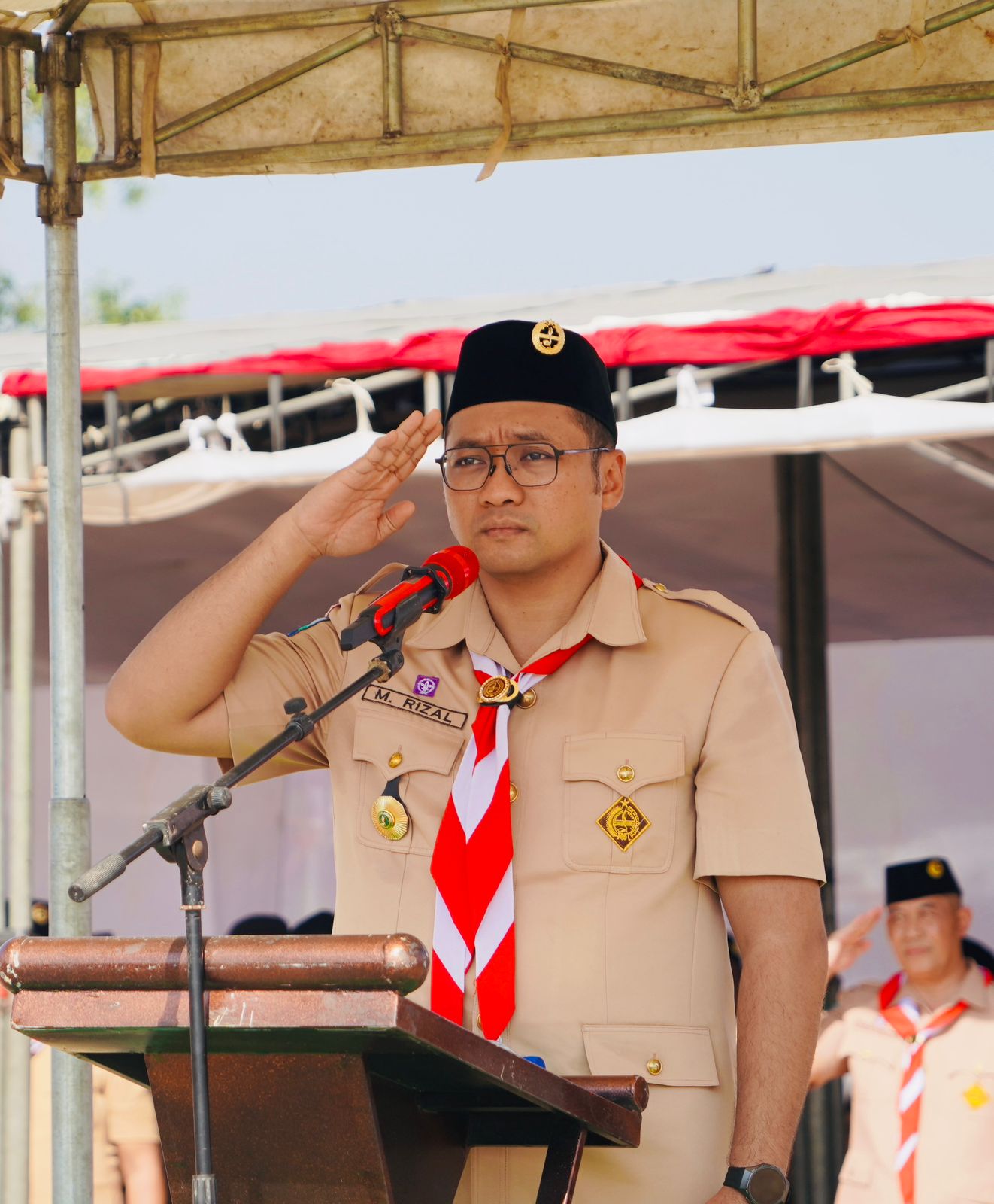 Apel Besar Hari Pramuka ke-65 Kwarcab Mojokerto Berlangsung Meriah