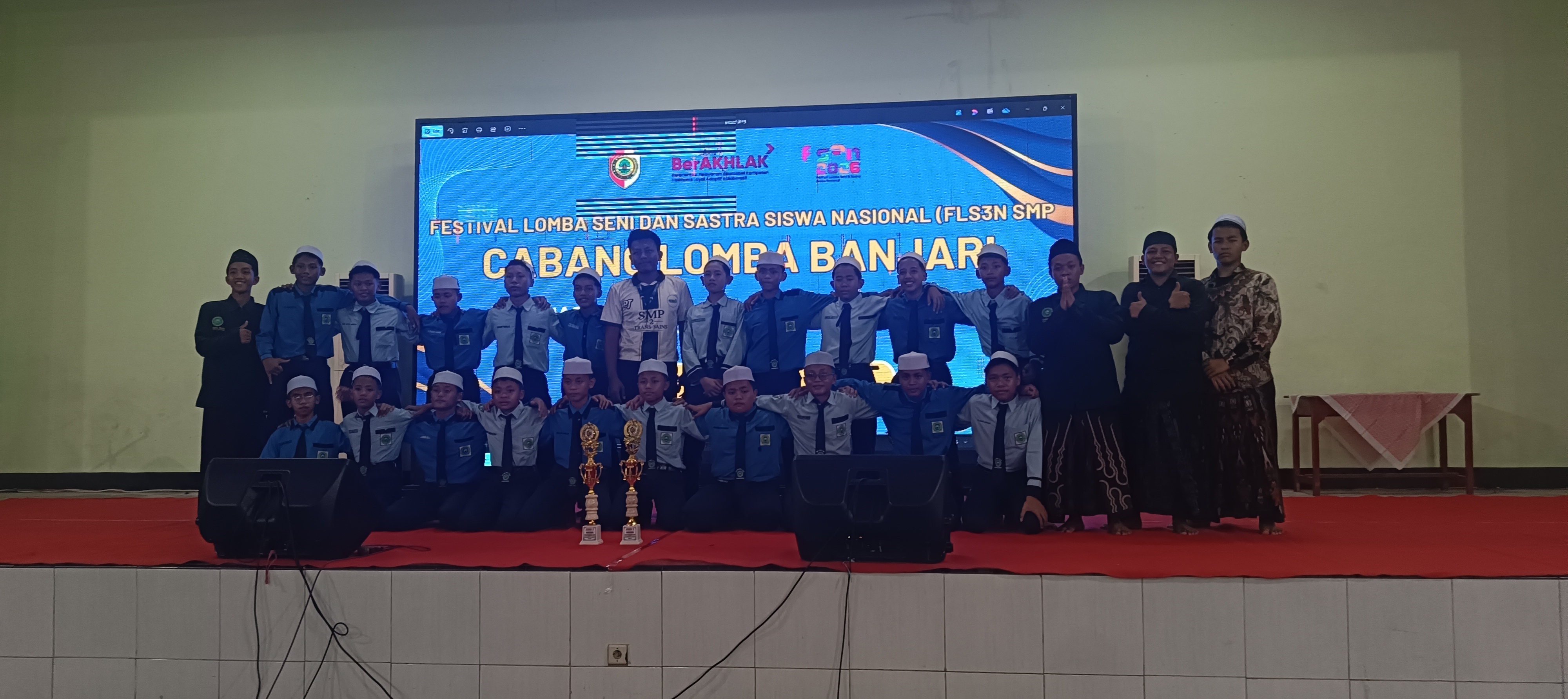 Ponpes Nuris Pungging Raih Juara 2 dan 3 Festival Al Banjari Tingkat Kabupaten Mojokerto